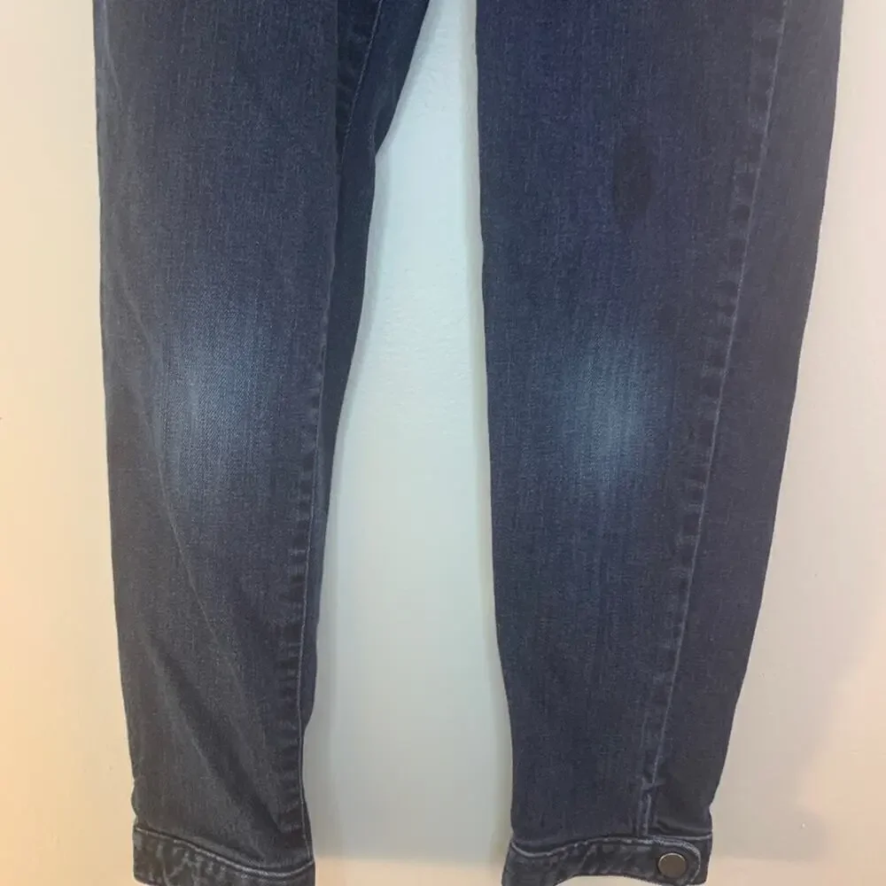 GAP Girl’s Super Skinny Dark Wash Adjustable Waist Snap Ankle Jeans / Size: 8R